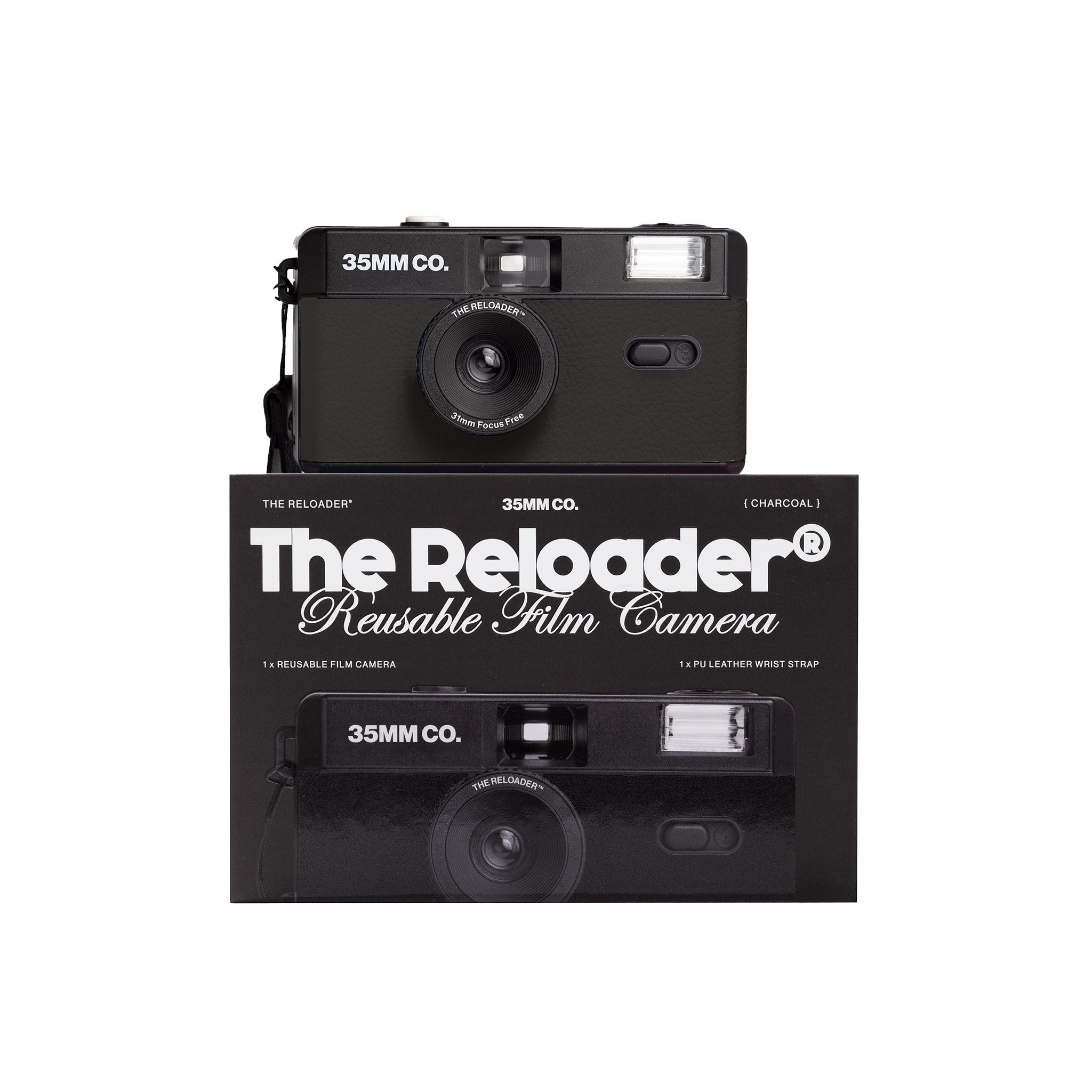 Reload Film Camera The Reloader® Reusable Film Camera | Charcoal – 35mm Co.