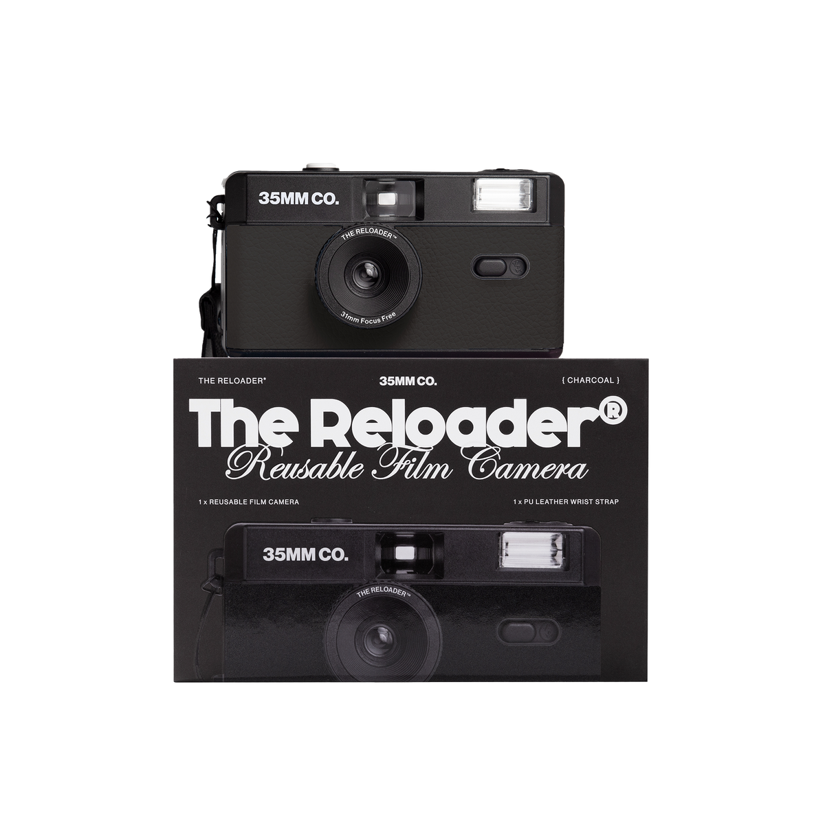 The Reloader® Reusable Film Camera | Charcoal – 35mm Co.