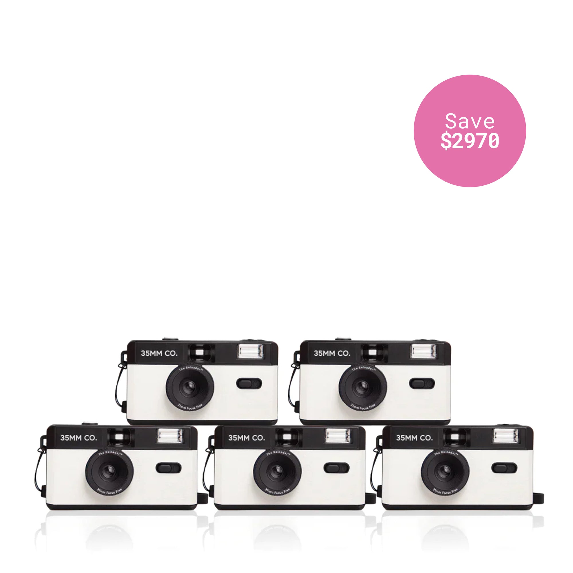 The Reloader® Reusable Film Camera | White - 35mm Co.